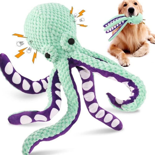 OctoPup™ – Interactive Plush Octopus Toy for Dogs
