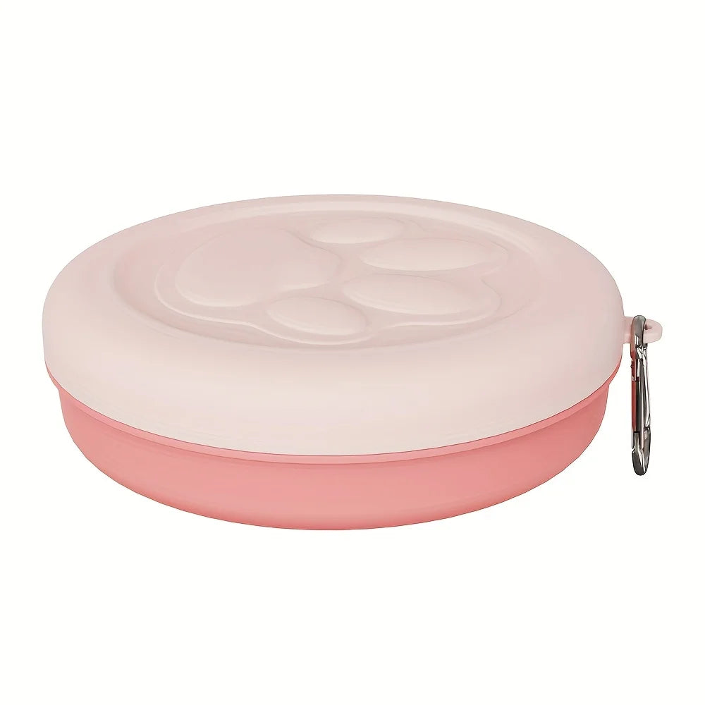 TravelPaw™ – Portable Pet Food & Water Bowl