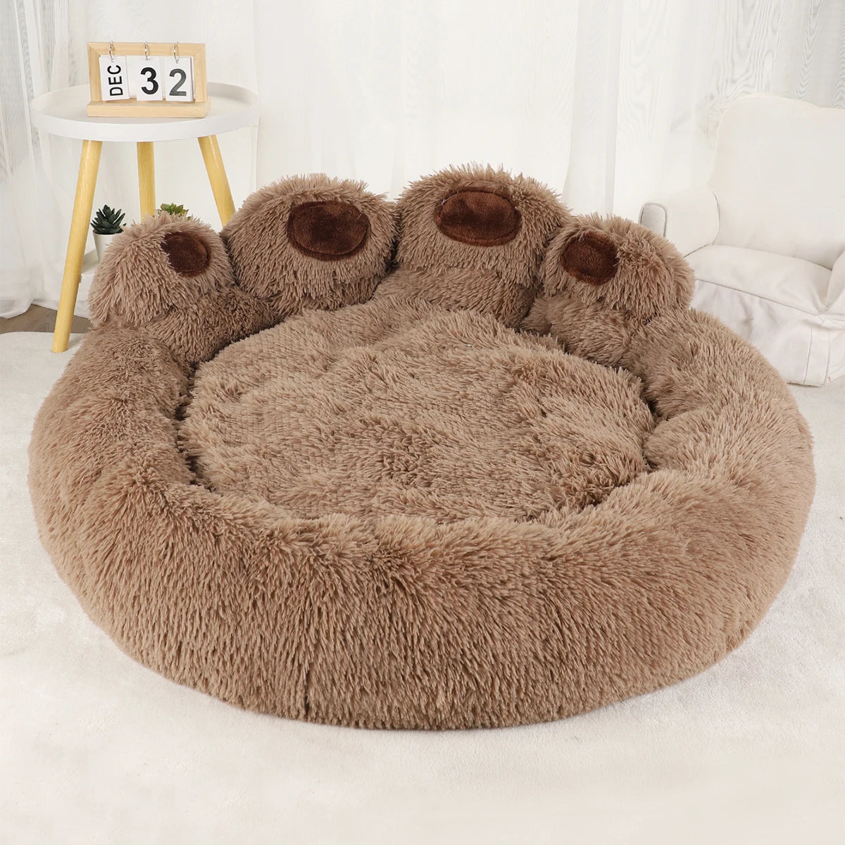 FluffNest™ – Plush Dog & Cat Bed
