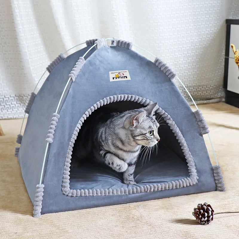 PawHaven™ – Foldable Pet Tent & Cat House