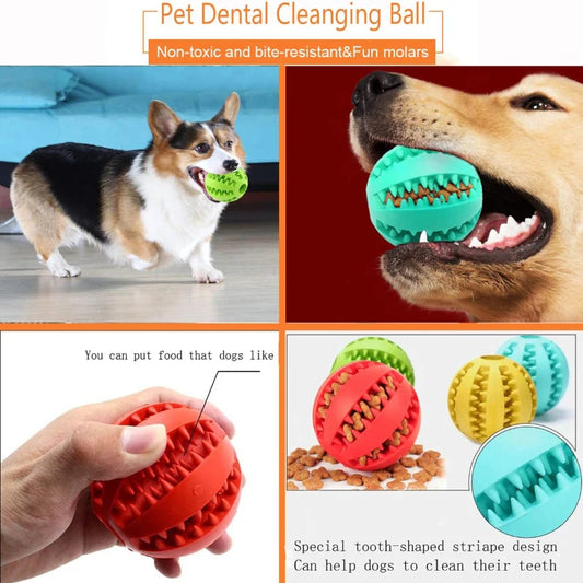 ChewBall™ – Interactive Treat & Cleaning Toy for Dogs
