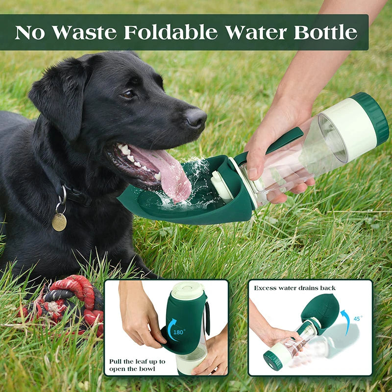 PawTrek™ – 2-in-1 Portable Pet Water & Food Bottle