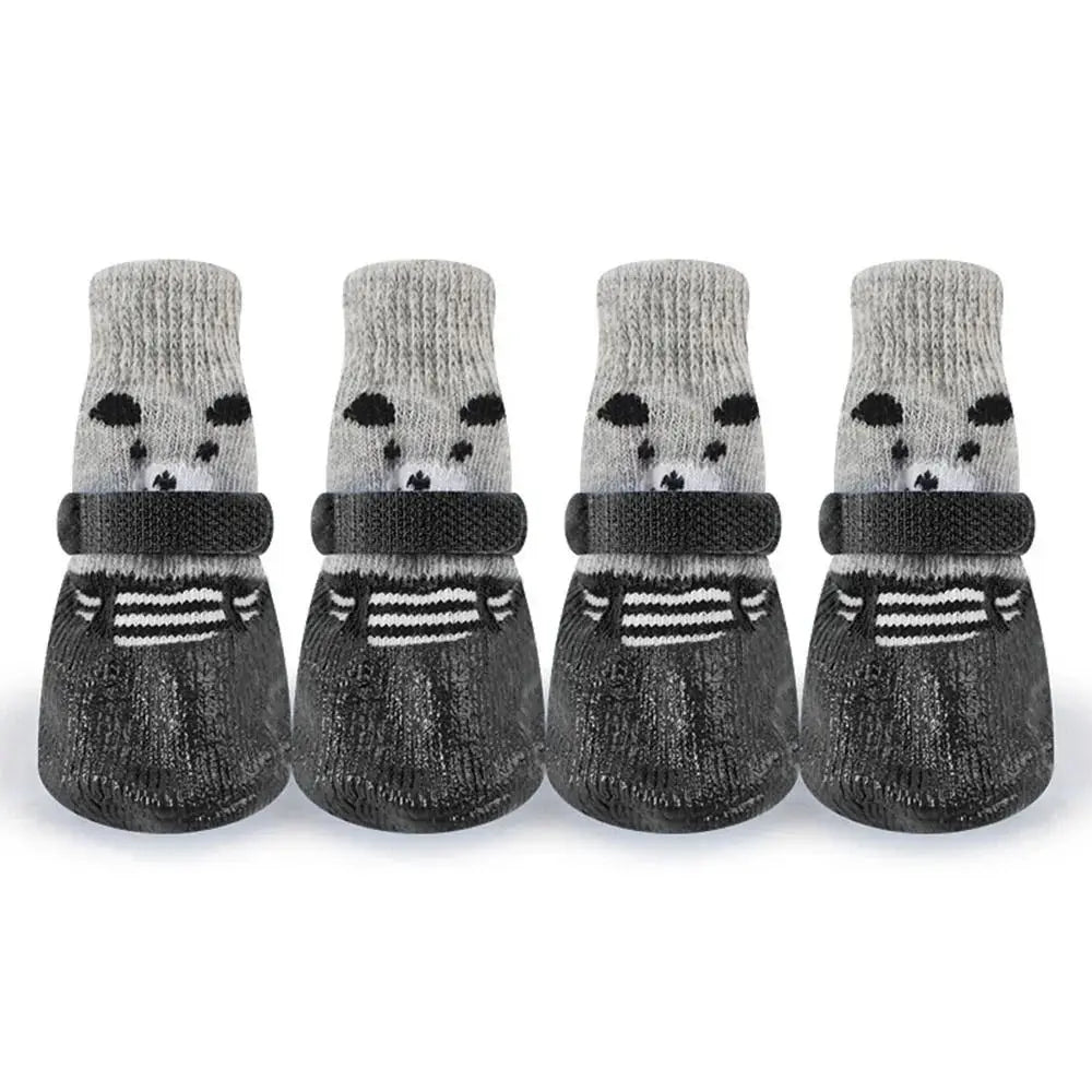 2 Pairs Waterproof Non-Slip Dog Socks – Warm Rain & Snow Boots for Cats & Dogs