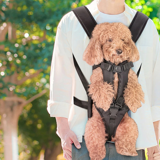 Adjustable Pet Front Dog Carrier Backpack – Hands-Free Travel Bag for Dogs and Cats