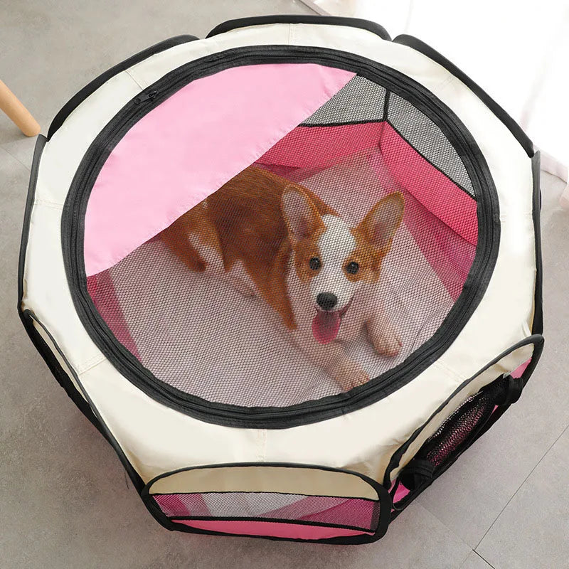 PawHaven™ – Foldable Pet Tent & Playpen