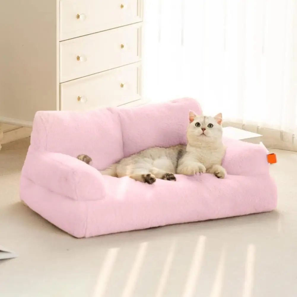 SnugglePaw™ – Plush Pet Sofa Bed