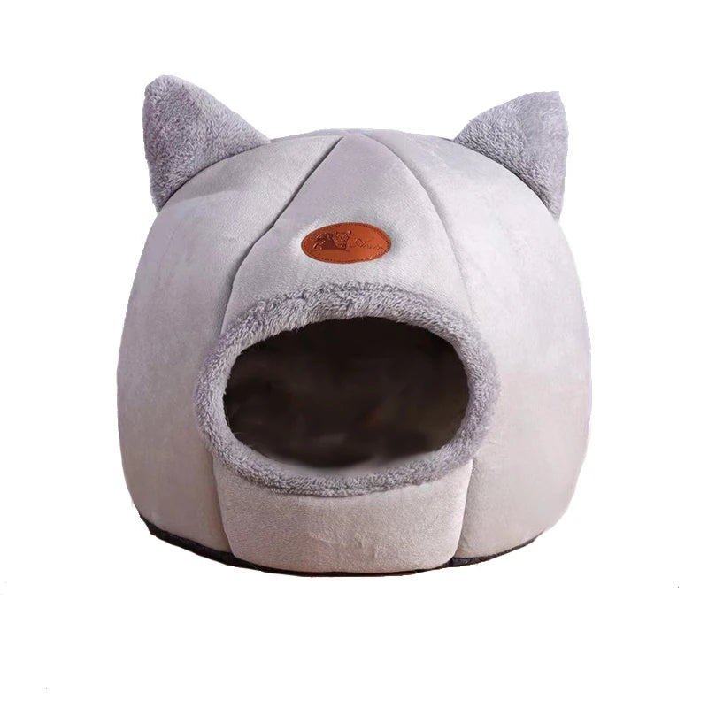 PurrCave™ – Cozy Winter Cat & Small Dog Bed