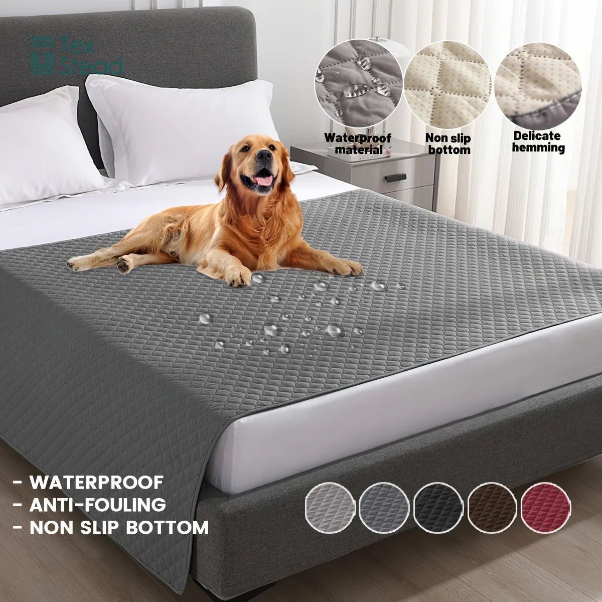 Waterproof Non-Slip Dog Bed Cover – Pet Blanket & Sofa Protector for Cats & Dogs