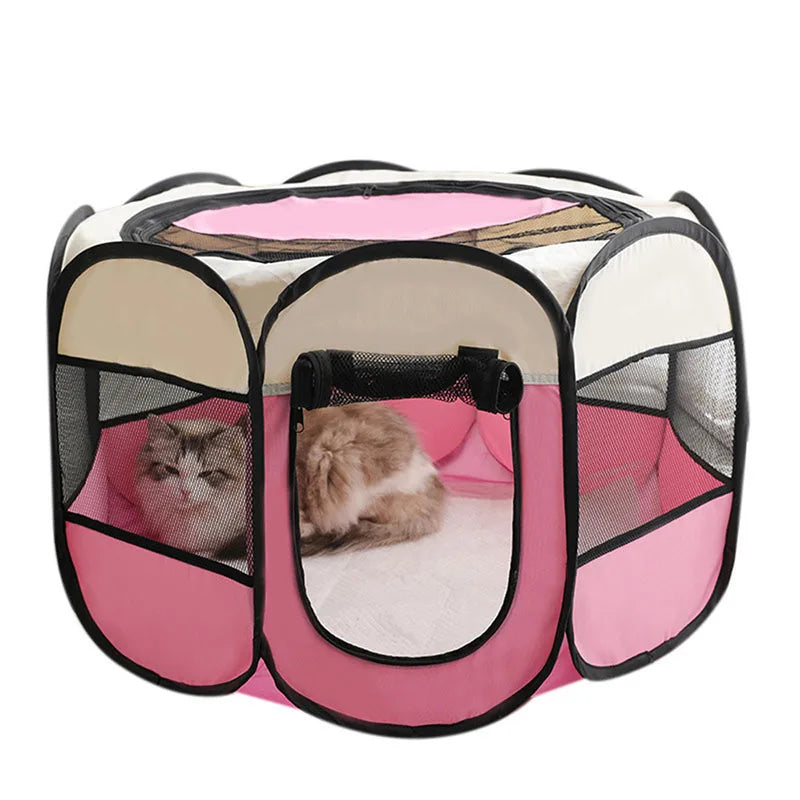 PawHaven™ – Foldable Pet Tent & Playpen