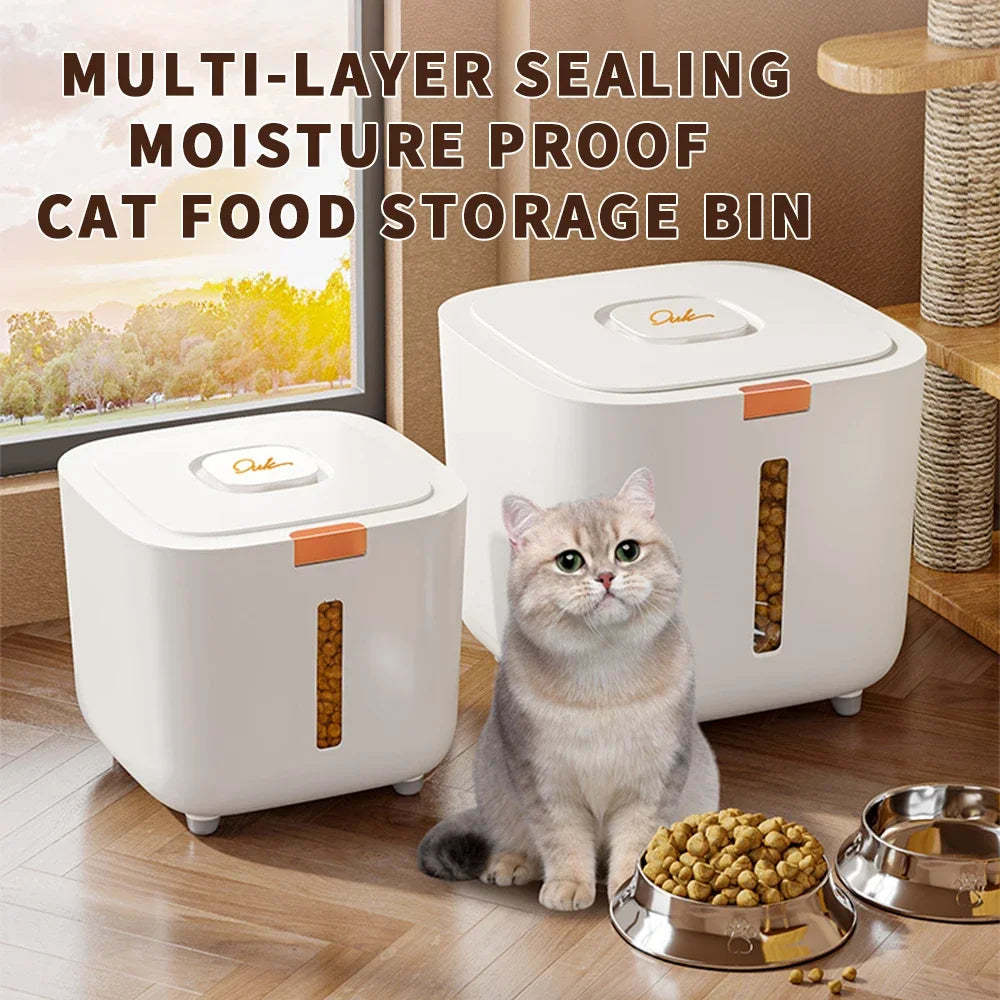 Large Pet Food Storage Barrel – Airtight, Moisture-Proof Container for Cat & Dog Food