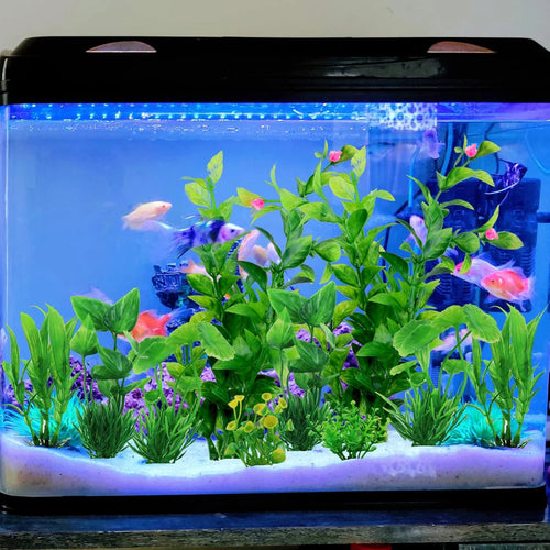 10pcs Artificial Green Plants – Aquarium Decoration Set for Fish Tanks