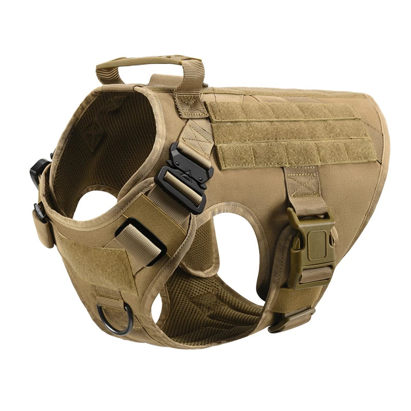 Tactical Dog Harness & Leash Set – Military Training Vest for All Breeds