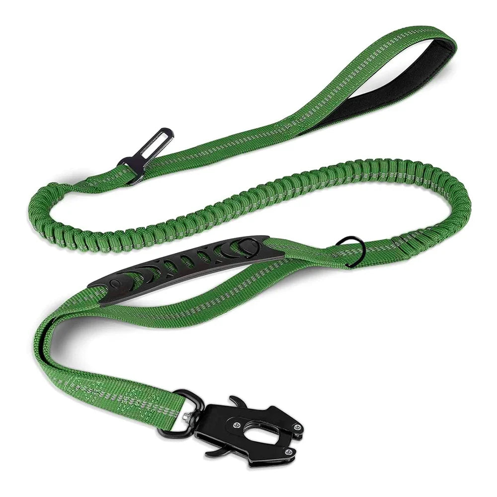 TactiLeash™ – Reflective Shock-Absorbing Bungee Leash