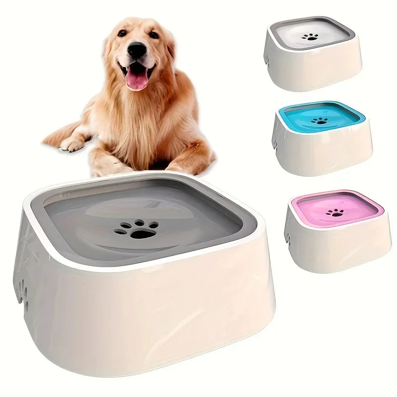 No-Spill Dog Water Bowl – Slow Feeder Dish for Pets