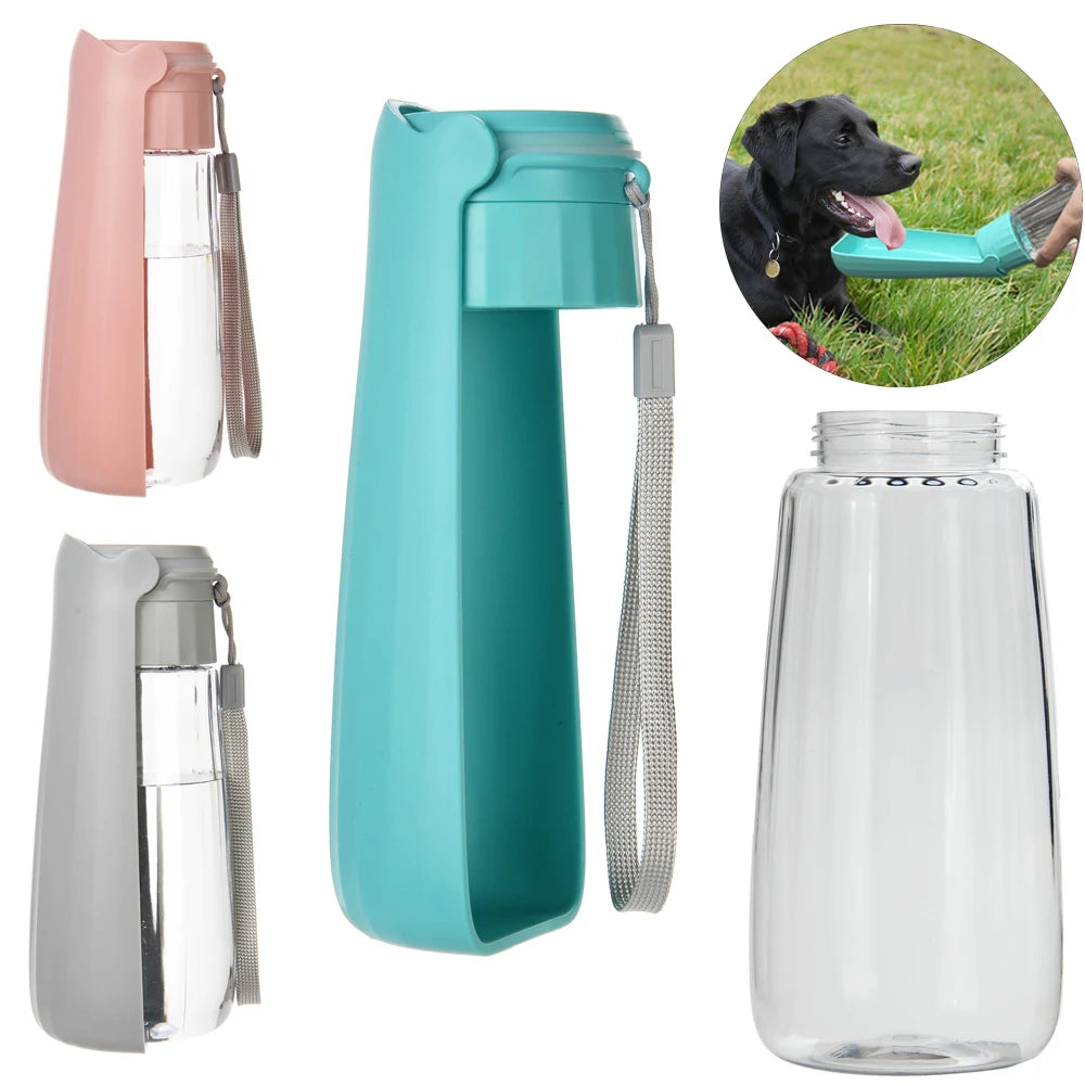 Portable Outdoor Pet Water Bottle for Dogs & Cats – Leak-Proof High Capacity Feeder