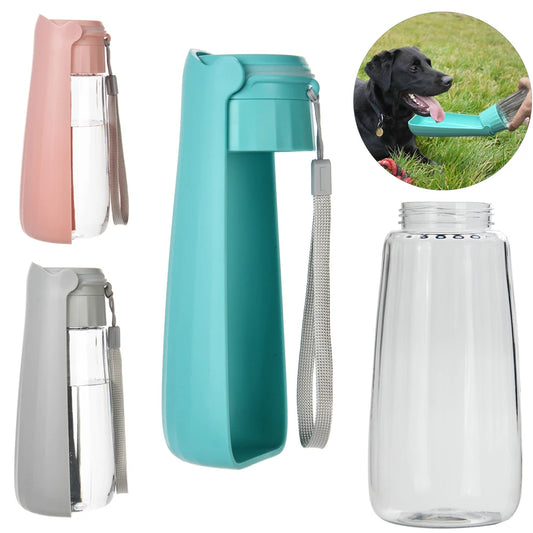 Portable Outdoor Pet Water Bottle for Dogs & Cats – Leak-Proof High Capacity Feeder