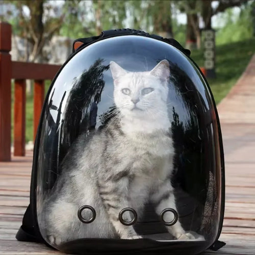 Portable Space Capsule Cat Bag – Breathable Travel Carrier for Pets