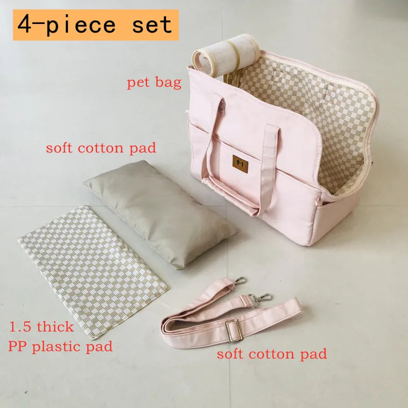 Portable Pet Shoulder Handbag & Car Seat Carrier