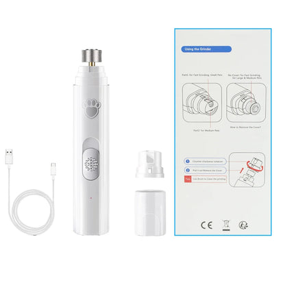 GrindEase™ – USB Rechargeable Electric Pet Nail Grinder