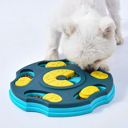 Interactive Dog Puzzle Feeder – Slow Eating & IQ Training Bowl for Dogs and Cats
