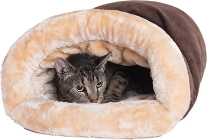 PurrSnug™ – Semi-Enclosed Winter Cat Sleeping Bag