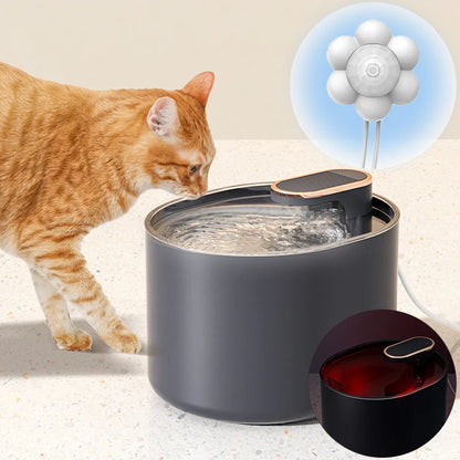 AquaSense™ 3L Smart Pet Water Fountain with Motion Sensor & LED Light
