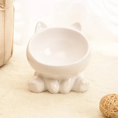PawLift™ – Elevated Ceramic Bowl for Cats & Dogs