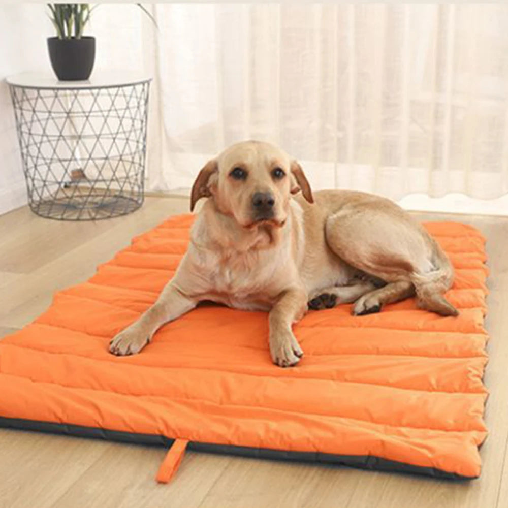 Portable Waterproof Pet Mat for Dogs & Cats – Outdoor Travel Bed with Carry Bag