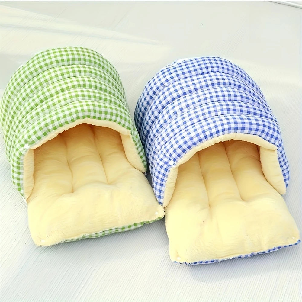 Winter Warm Cat Bed – Removable Enclosed Design for Cats & Kittens