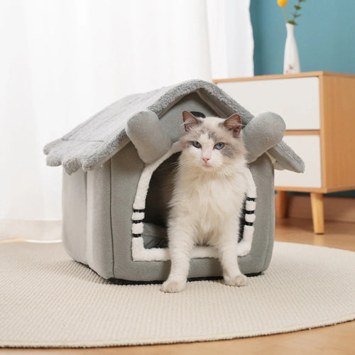 PawHaven™ – Detachable Semi-Enclosed Cat House