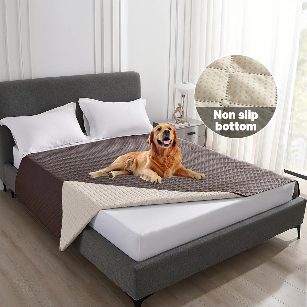 Waterproof Non-Slip Dog Bed Cover – Pet Blanket & Sofa Protector for Cats & Dogs