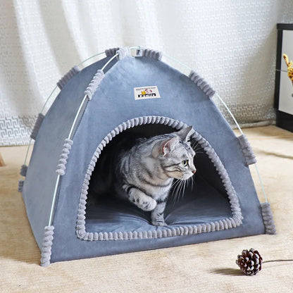 PawHaven™ – Foldable Pet Tent & Cat House