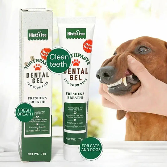 Beef-Flavored Pet Toothpaste – Fresh Breath & Oral Health for Dogs