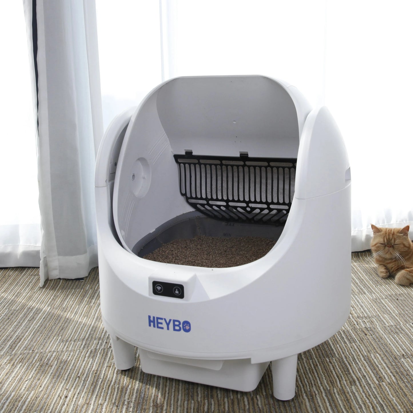 Smart Automatic Self-Cleaning Cat Litter Box with Tuya App & Health Monitor