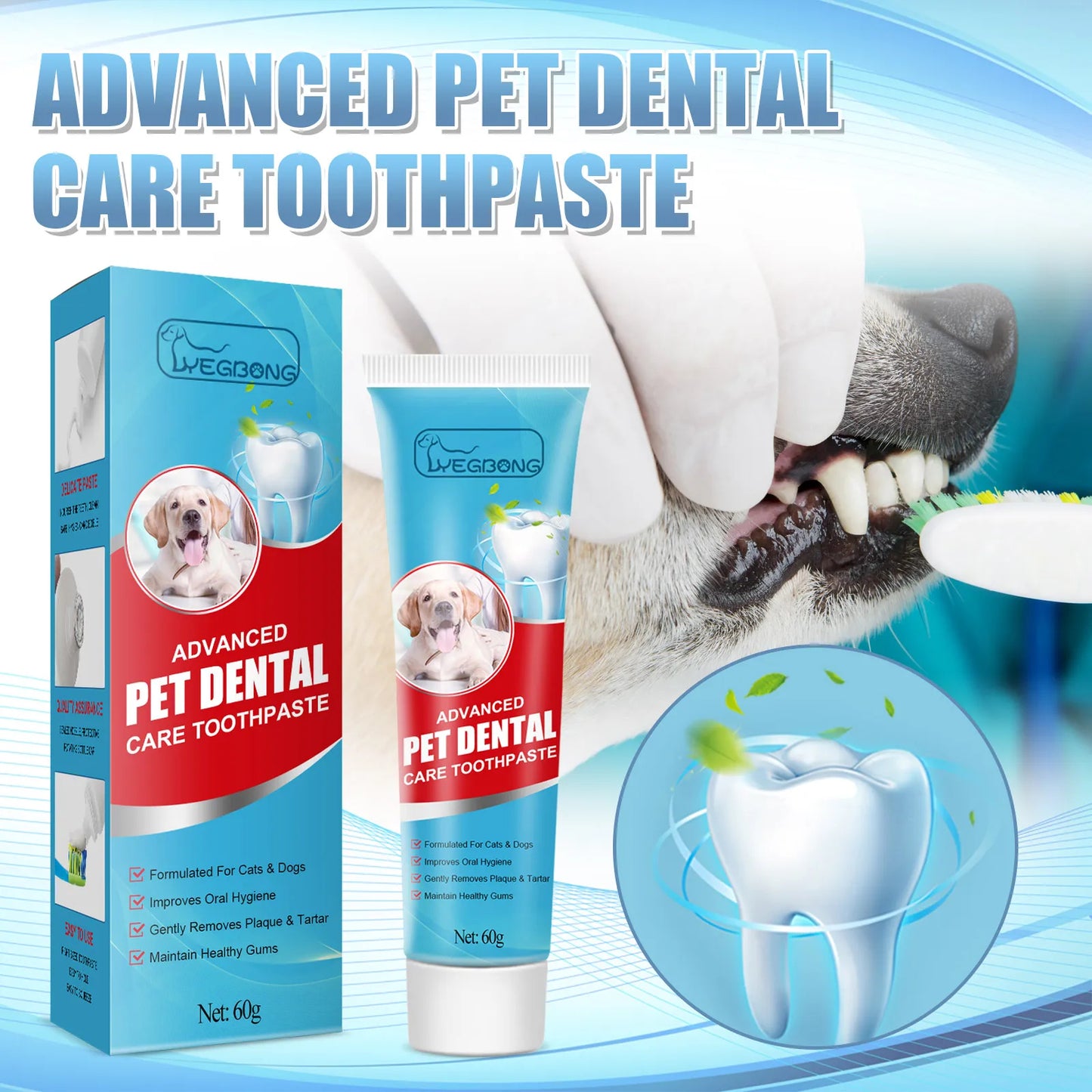 YEGBONG Pet Toothpaste – Gentle Daily Oral Care for Dogs and Cats