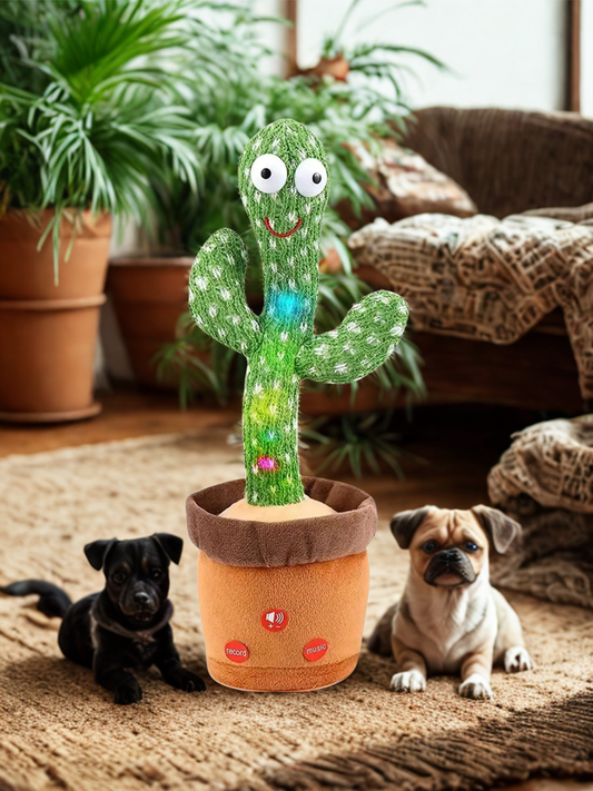 Talking & Dancing Cactus Toy for Pets