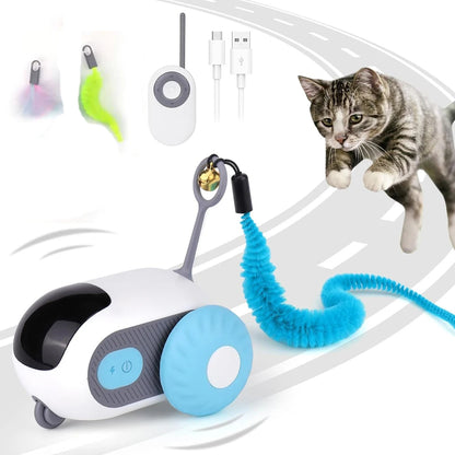 Smart Interactive Pet Toy Car – Automatic & Remote Controlled for Cats and Dogs