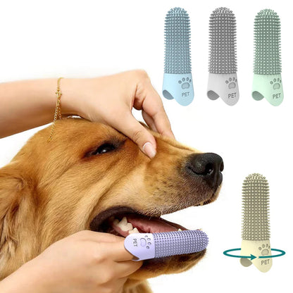 Silicone Finger Toothbrush for Cats & Dogs – Gentle Tartar & Plaque Remover