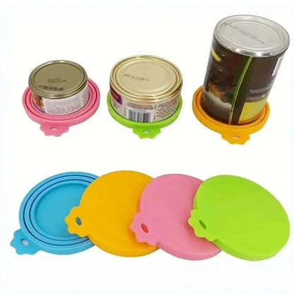 Reusable Silicone Pet Can Lid – BPA-Free Food Cover for Dogs & Cats
