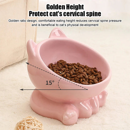 PawLift™ – Elevated Ceramic Bowl for Cats & Dogs