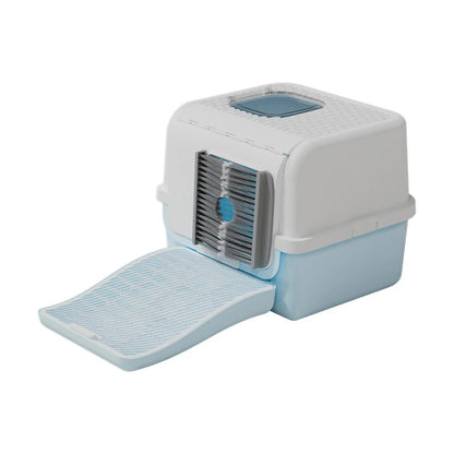 Modern Cat Litter Box with Lid – Sturdy, Space-Saving & Anti-Leakage Design