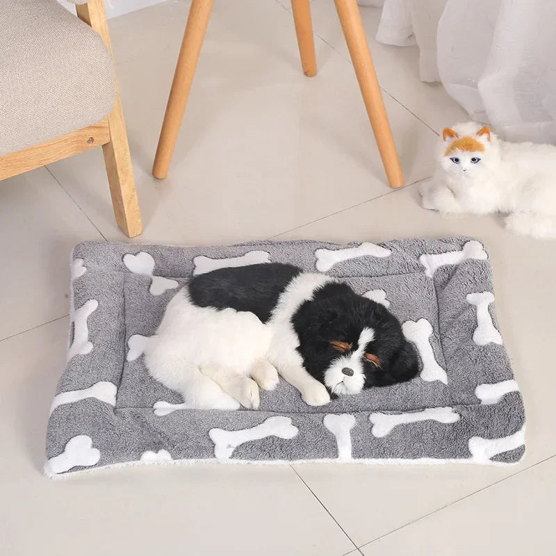 Cozy Double-Sided Pet Mat – Plush Sleeping Bed for Cats & Small Dogs, Warm Kitten Cushion & Sofa Pad