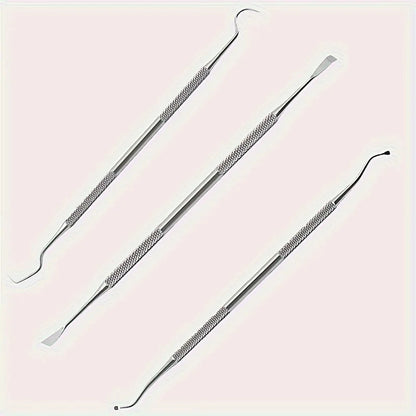 3-Piece Pet Dental Hygiene Kit – Stainless Steel Plaque & Tartar Remover for Cats & Dogs