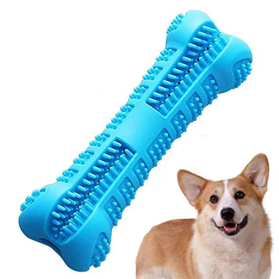 360° Soft Rubber Dog Toothbrush & Chew Toy – Gentle Teeth Cleaning Stick for Puppies