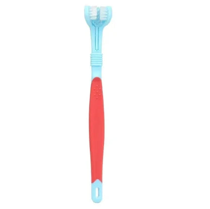 3-Sided Pet Toothbrush – Easy Teeth Cleaning for Dogs and Cats