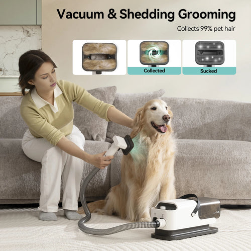 Amicura P1 Pet Grooming Kit – 5-in-1 Vacuum & Hair Dryer 15kPa