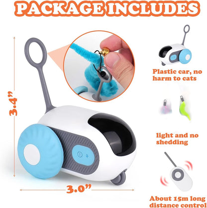 Smart Interactive Pet Toy Car – Automatic & Remote Controlled for Cats and Dogs