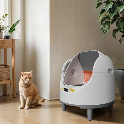 Smart Automatic Self-Cleaning Cat Litter Box with Tuya App & Health Monitor