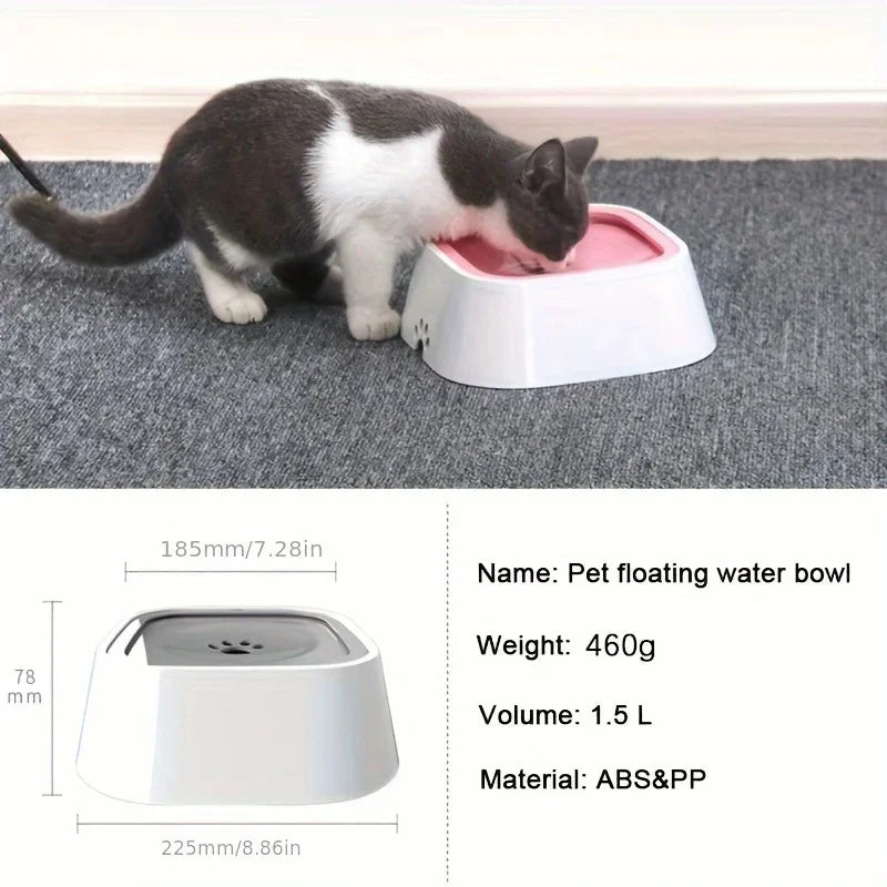 No-Spill Dog Water Bowl – Slow Feeder Dish for Pets