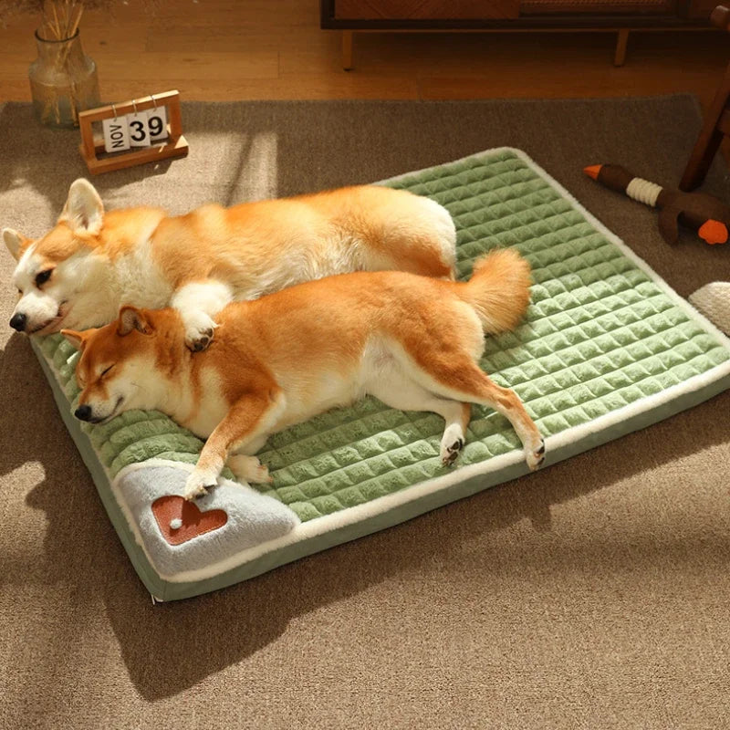 Luxury Calming Dog Bed with Pillow – Soft Foam Cushion for All Dog Sizes